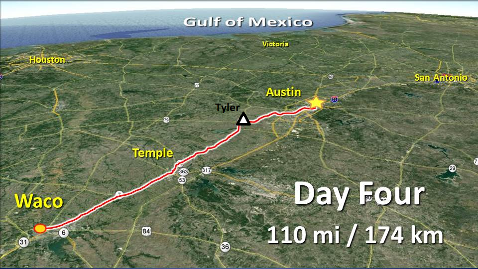 Day 4 – Waco to Austin – not