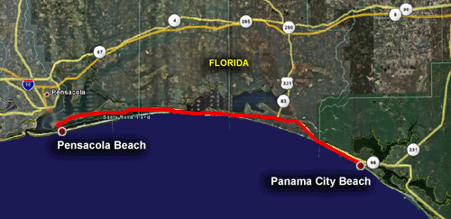 Pensacola Beach to Panama City Beach